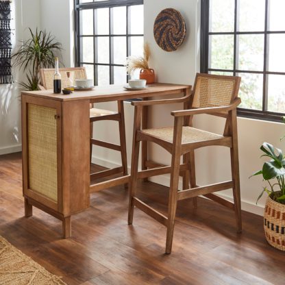 An Image of Giselle Carver Bar Stool Natural