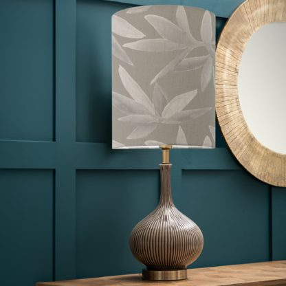 An Image of Ursula Table Lamp with Silverwood Shade Silverwood Frost Grey