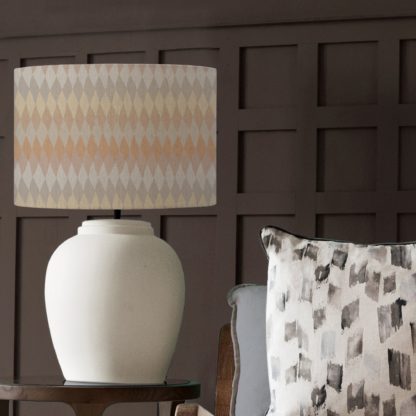 An Image of Evora Table Lamp with Mesa Shade Mesa Mid Brown