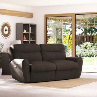 An Image of Wareham 3 Seater Power Recliner Sofa Honeycomb Chenille Coco