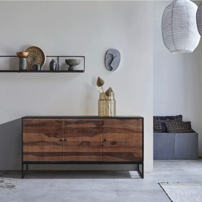 An Image of Indus Valley Thor 3 Door Sideboard Brown