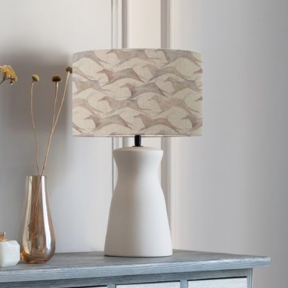 An Image of Albury Table Lamp with Dakota Shade Dakota River Blue