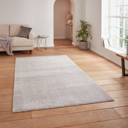 An Image of Cove Washable Rug Silver