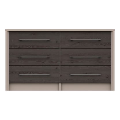 An Image of Dolan Wide 6 Drawer Chest Light Oak