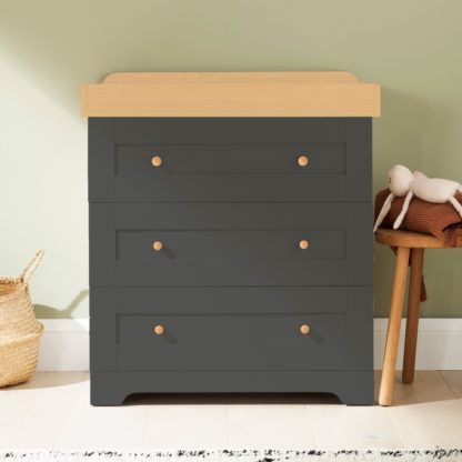 An Image of Tutti Bambini Rio 3 Drawer Chest Changer Slate