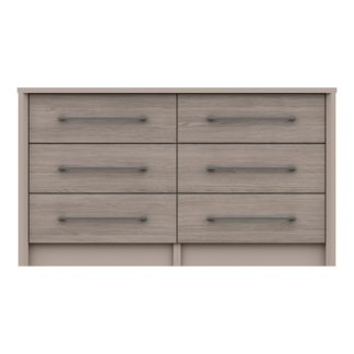 An Image of Dolan Wide 6 Drawer Chest Light Oak