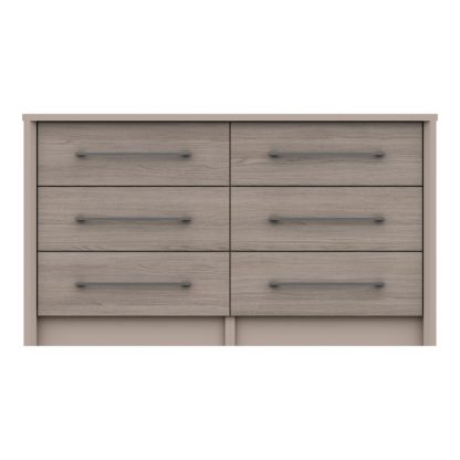 An Image of Dolan Wide 6 Drawer Chest Light Oak