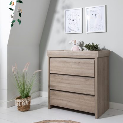 An Image of Tutti Bambini Modena 3 Drawer Changing Unit White