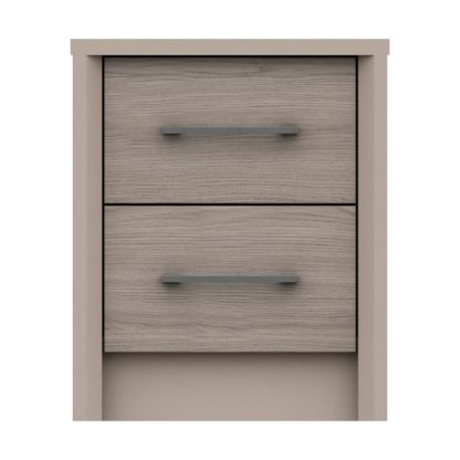 An Image of Dolan 2 Drawer Bedside Table Light Oak