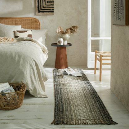 An Image of Jute Ombre Runner Jute Ombre Grey