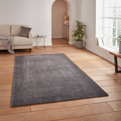 An Image of Cove Washable Rug Silver