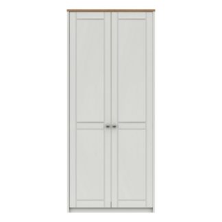 An Image of Darwin Double Wardrobe Mid Oak (Brown)