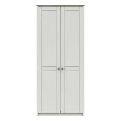 An Image of Darwin Double Wardrobe Mid Oak (Brown)