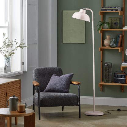 An Image of Habitat Benson Floor Lamp - Cream