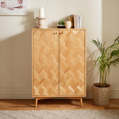 An Image of Farris Small Sideboard Dark Oak