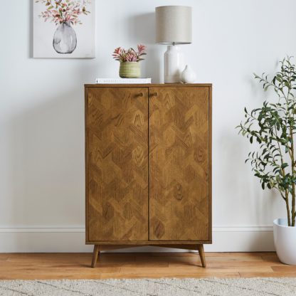 An Image of Farris Small Sideboard Dark Oak