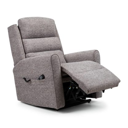 An Image of Balmoral Premier Plus Rise and Recline Chair Chenille Pebble