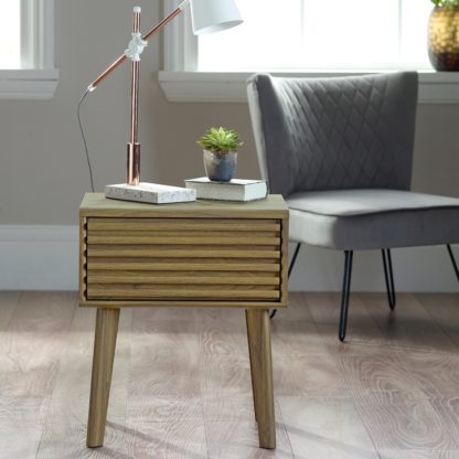 An Image of Copen Riviera Oak Side Table Riviera Oak