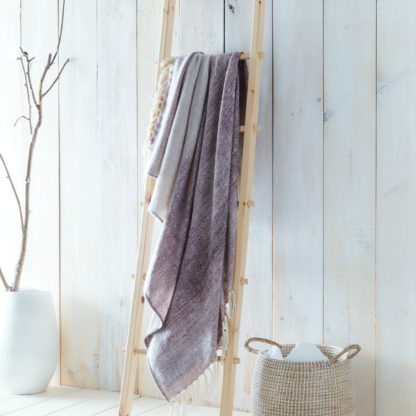 An Image of Drift Home Bretton Throw 130 x 180cm Mauve