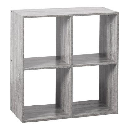 An Image of Mix and Modul Cube Organiser 4 Shelf Unit White