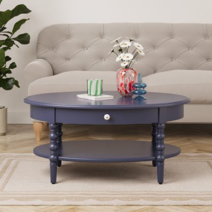 An Image of Pippin Coffee Table, Navy Navy