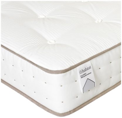 An Image of Habitat Ari Natural 1000 Pocket Comfort Mattress - Single