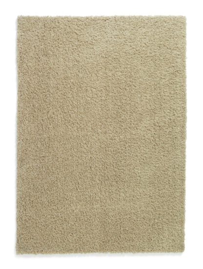 An Image of Habitat Cosy Recycled Shaggy Rug - 200x290cm - Natural