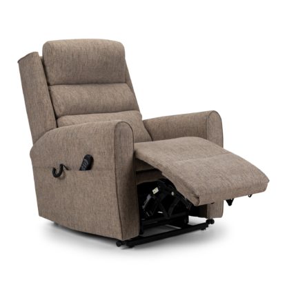 An Image of Balmoral Premier Single Motor Deluxe Rise and Recline Chair Chenille Coal