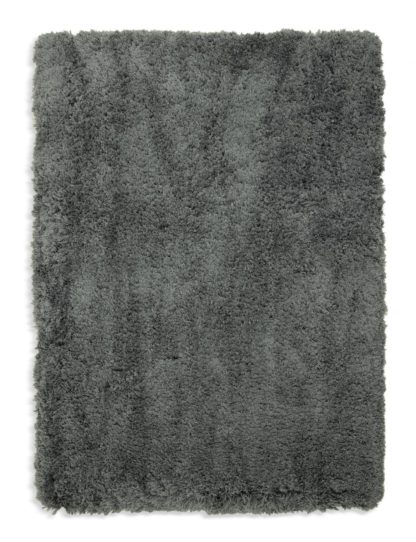 An Image of Habitat Airmaster Shaggy Zinc Rug 120X170