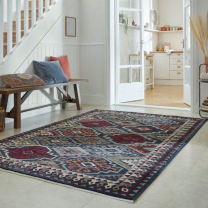 An Image of Esin Traditional Rug Red