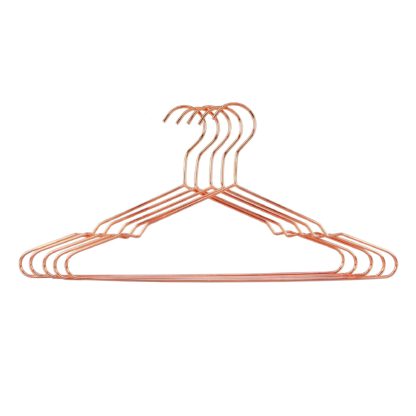 An Image of Pack of 5 Copper Hangers Rose Gold