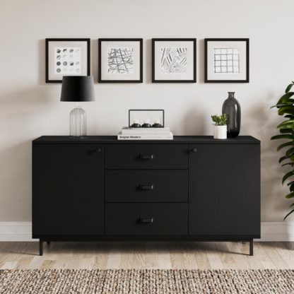 An Image of Fulton Large Sideboard Fulton Black Oak