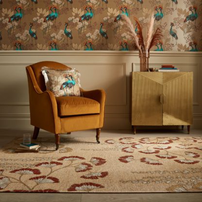 An Image of Mariba Chenille Rug MultiColoured