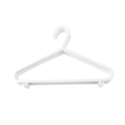 An Image of Pack of 10 White Baby Clothes Hangers White