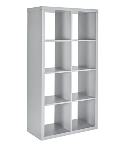 An Image of Habitat Squares Plus 8 Cube Storage Unit - White Gloss