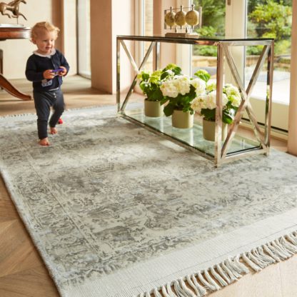 An Image of Vintage Fringe Rug Natural