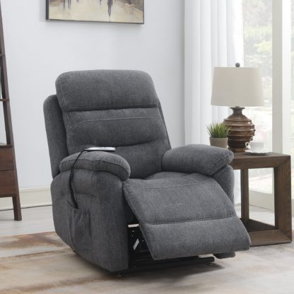 An Image of Arianna Electric Rise and Recline Armchair Light Grey