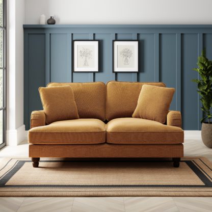 An Image of Beatrice Tonal Chenille 2 Seater Sofa Tonal Chenille Clay