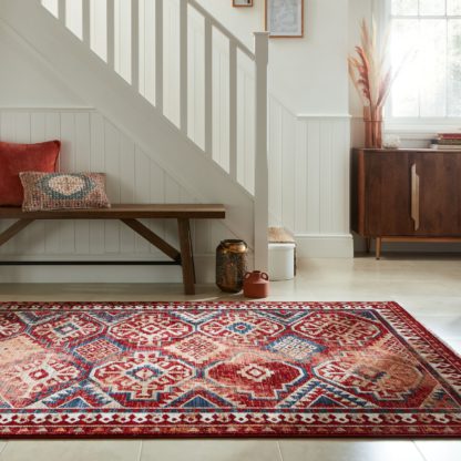 An Image of Esin Traditional Rug Red