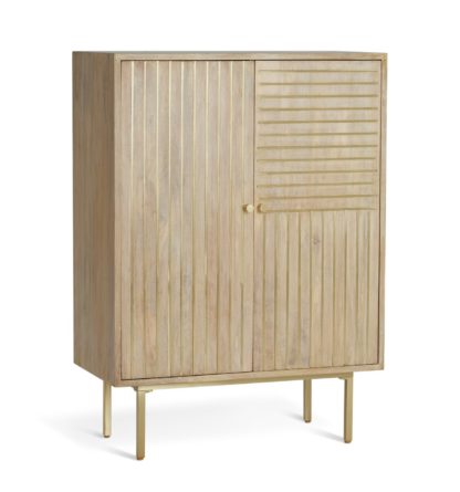 An Image of Habitat Samara 2 Door Sideboard - Natural