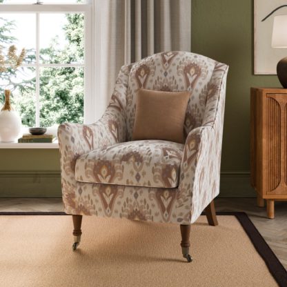 An Image of Harriet Wing Armchair, Jaipur Print Jaipur Print