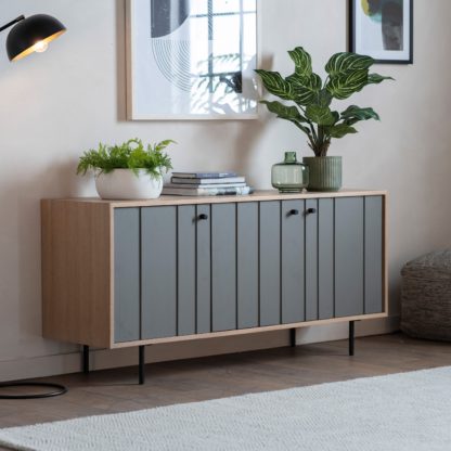 An Image of Flint 3 Door Sideboard Natural