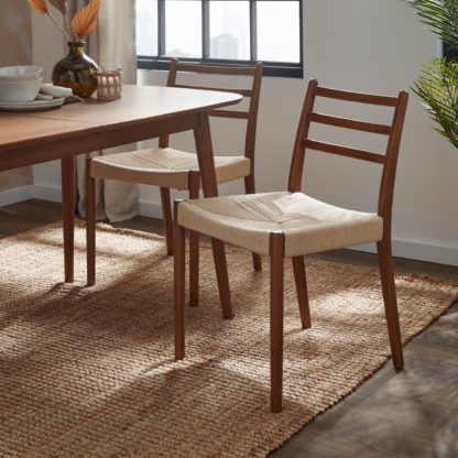 An Image of Arthur Dining Chair, Dark Stained Oak Dark Stained Wood