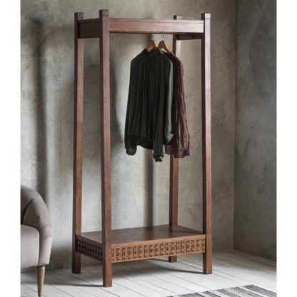 An Image of Baytown Retreat Open Wardrobe Brown