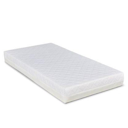 An Image of Ickle Bubba Premium Sprung Cot Mattress White