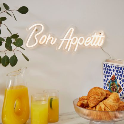 An Image of Bon Appetit Neon Sign Clear