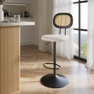 An Image of Arla Boucle Bar Stool Ivory