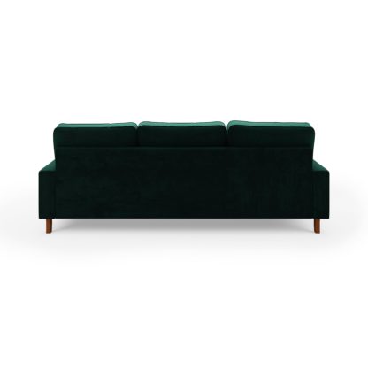 An Image of Beatrice Matte Velvet Corner Sofa Bottle (Green)