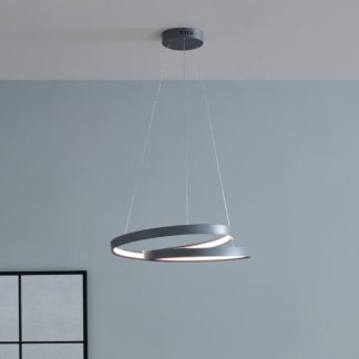 An Image of Neptune LED Ring Pendant Light Grey