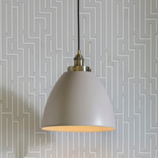 An Image of Vogue Elijah Industrial Pendant Light Taupe